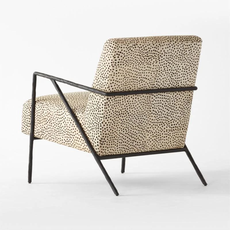 Imogene Dot Hair On Hide Lounge Chair - Image 6