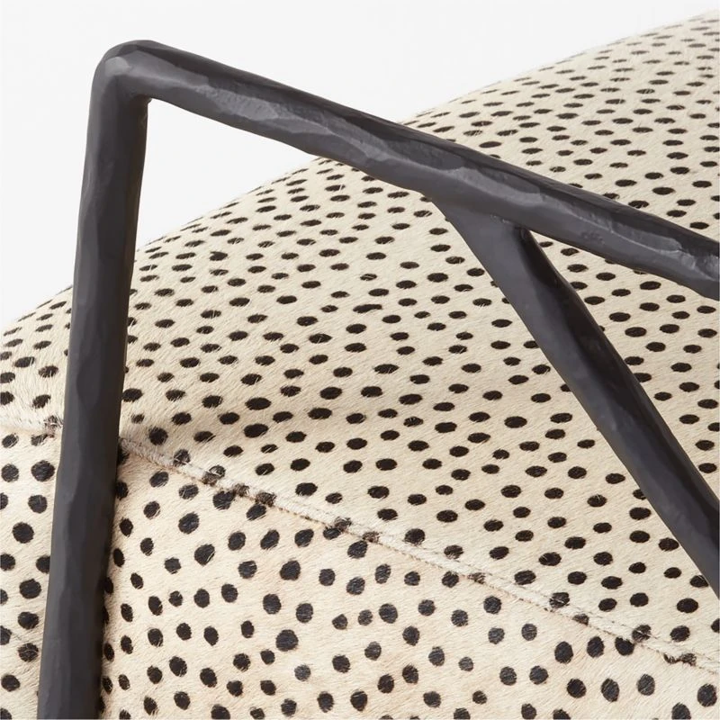 Imogene Dot Hair On Hide Lounge Chair - Image 7