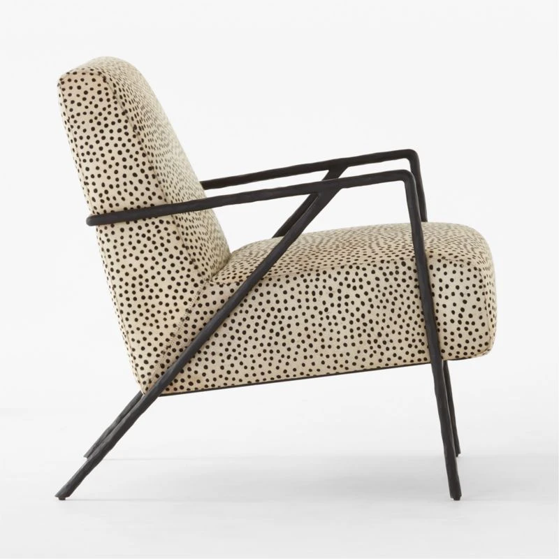 Imogene Dot Hair On Hide Lounge Chair - Image 5