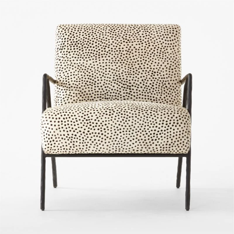 Imogene Dot Hair On Hide Lounge Chair - Image 3