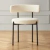 Inesse Boucle Ivory Dining Chair Set Of 4