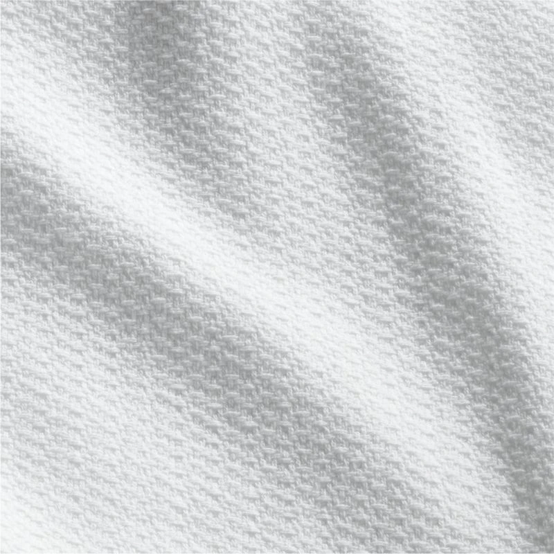 Jasper Organic Cotton Full/Queen Blanket White - Image 2