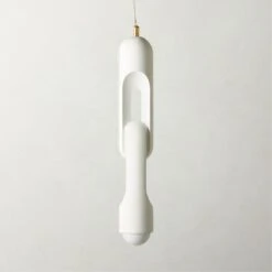 Jumeau White Concrete Pendant Light
