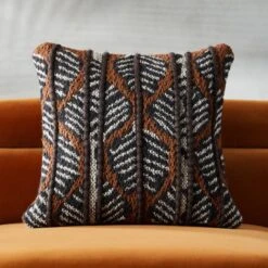 Passage Woven Throw Pillow With Feather-Down Insert 20"