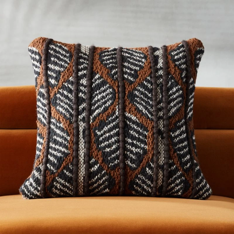 Passage Woven Throw Pillow With Feather-Down Insert 20"