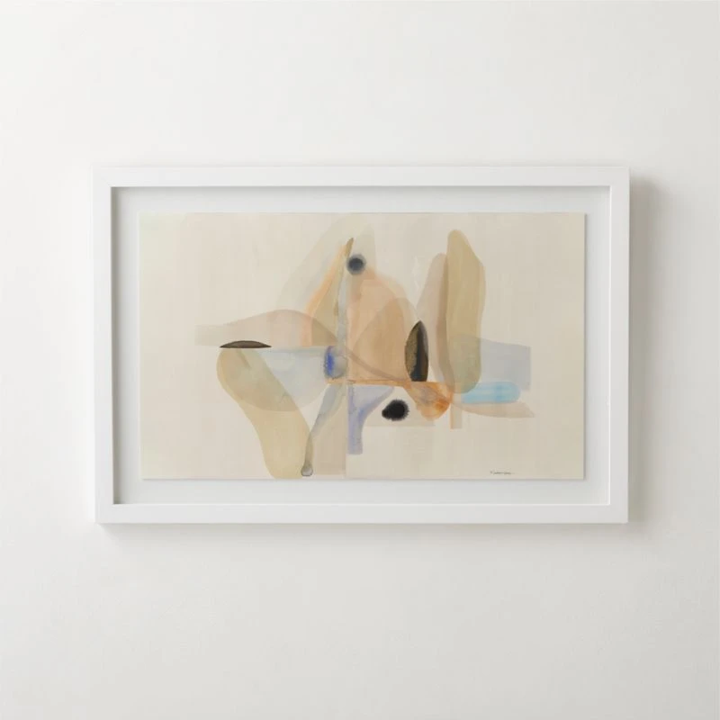 'La Isla I' Framed Giclee Art Print 36"x24"