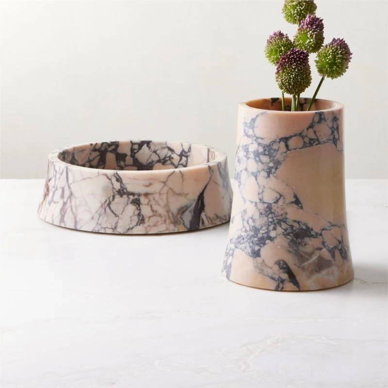 La Paloma Purple Breccia Marble Vase - Image 8