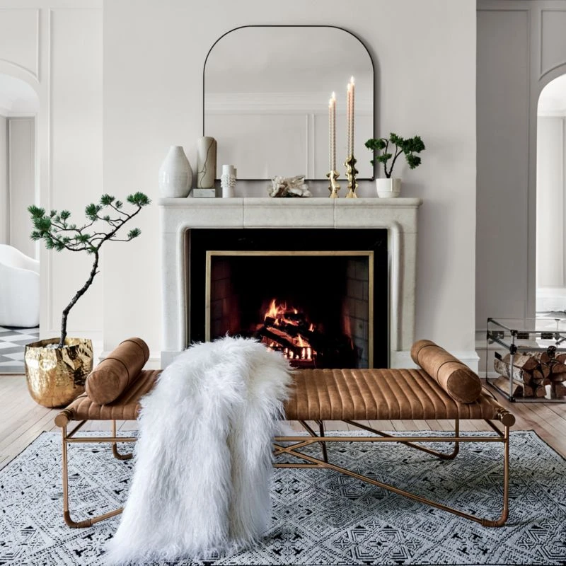 Liquid Hammered Brass Storage Basket Large - Image 4