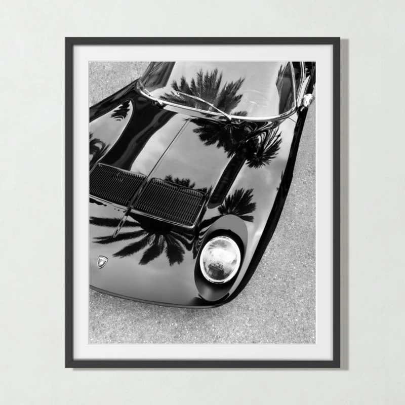 'Lamborghini Miura, 2018' Photographic Print In Black Frame 17.75''x21.75'' - Image 2