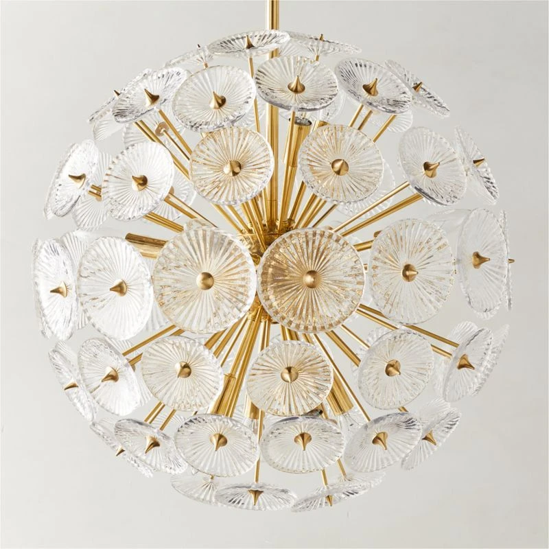 Lamina Polished Brass Pendant Light