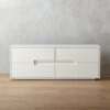 Latitude 4-Drawer High-Gloss White Lacquered Dresser