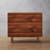 Linear 2-Drawer Wood Nightstand