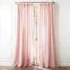 Smoky Mauve Linen Window Curtain Panel 48"x84''