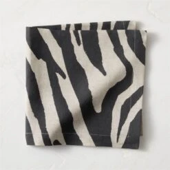 Linho Zebra Print EUROPEAN FLAX™-Certified Linen Napkin