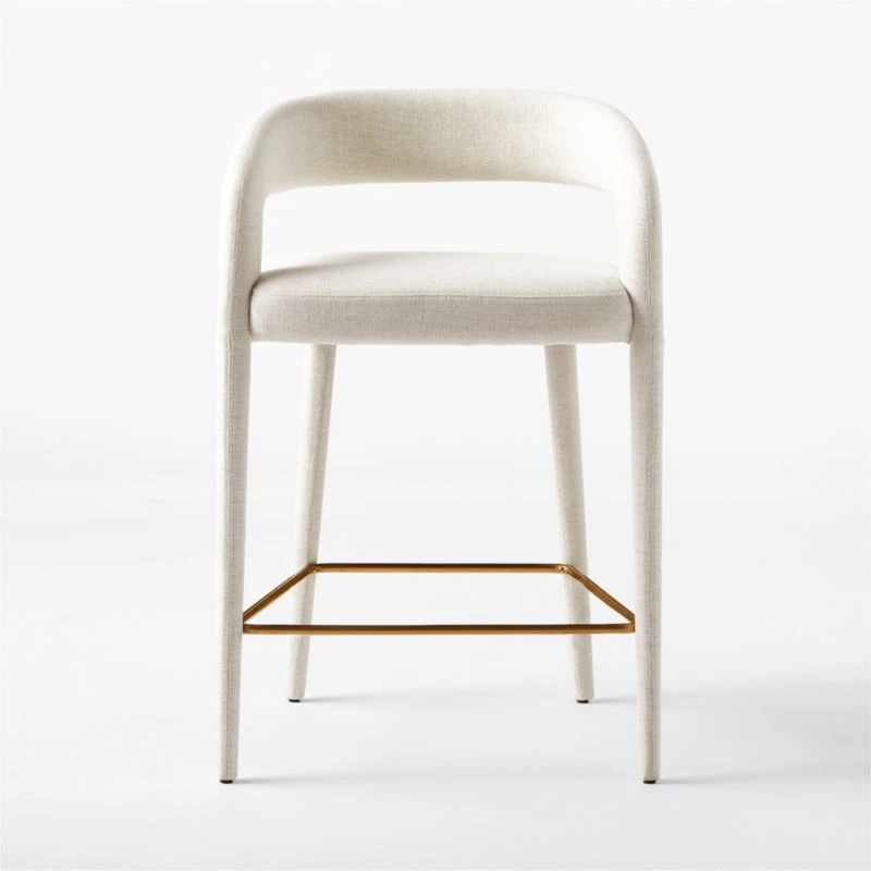 Lisette White Counter Stool - Image 2