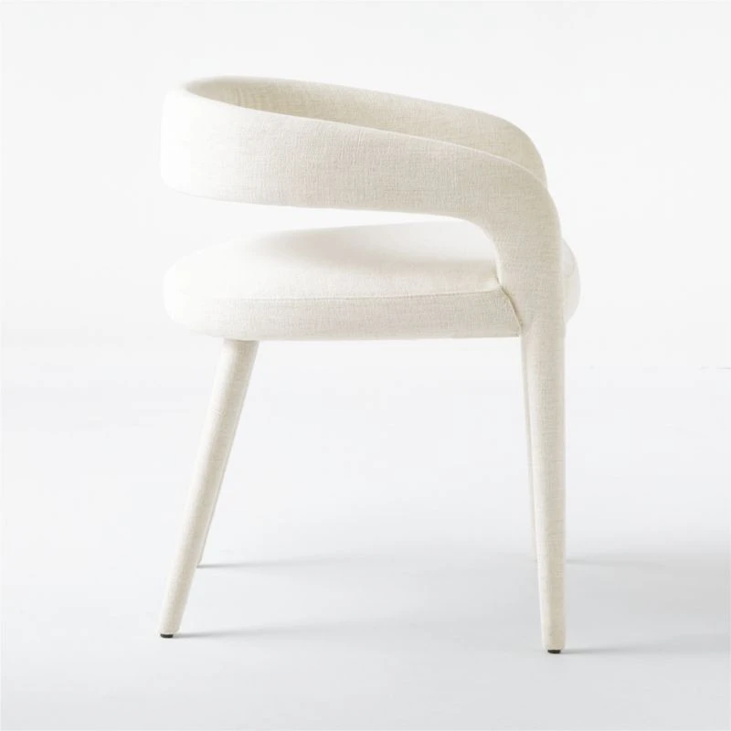 Lisette White Dining Armchair - Image 8