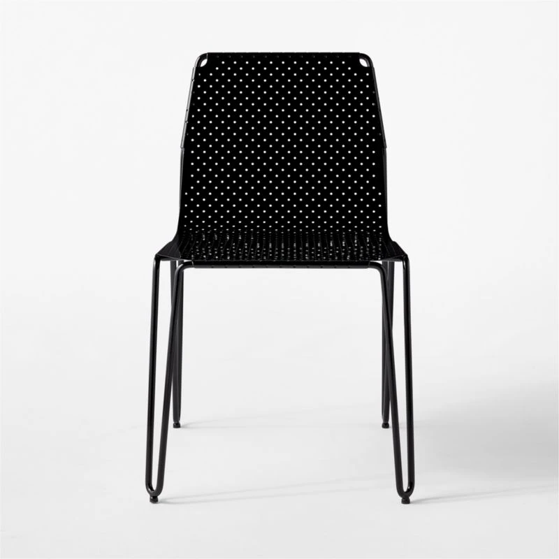 Loch Black Metal Outdoor Dining Chair - Image 2