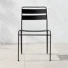 Luther Black Metal Outdoor Dining Chair