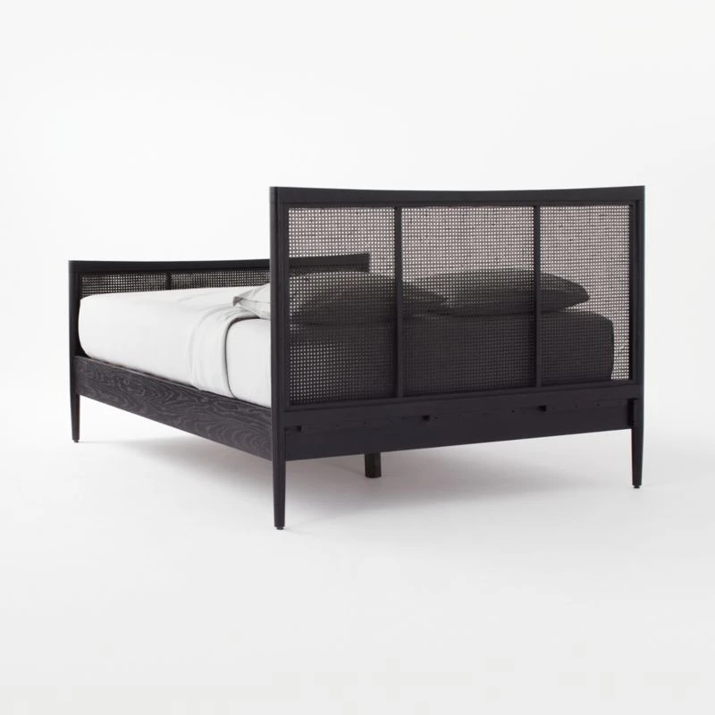 Maeve Black Cane Queen Bed - Image 4