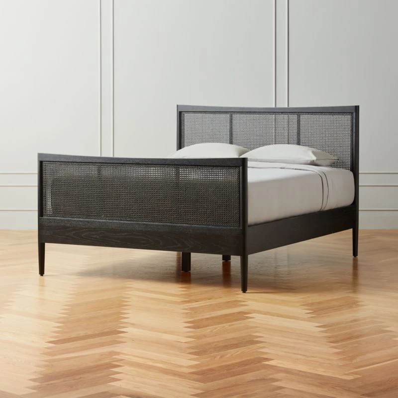 Maeve Black Cane Queen Bed - Image 2