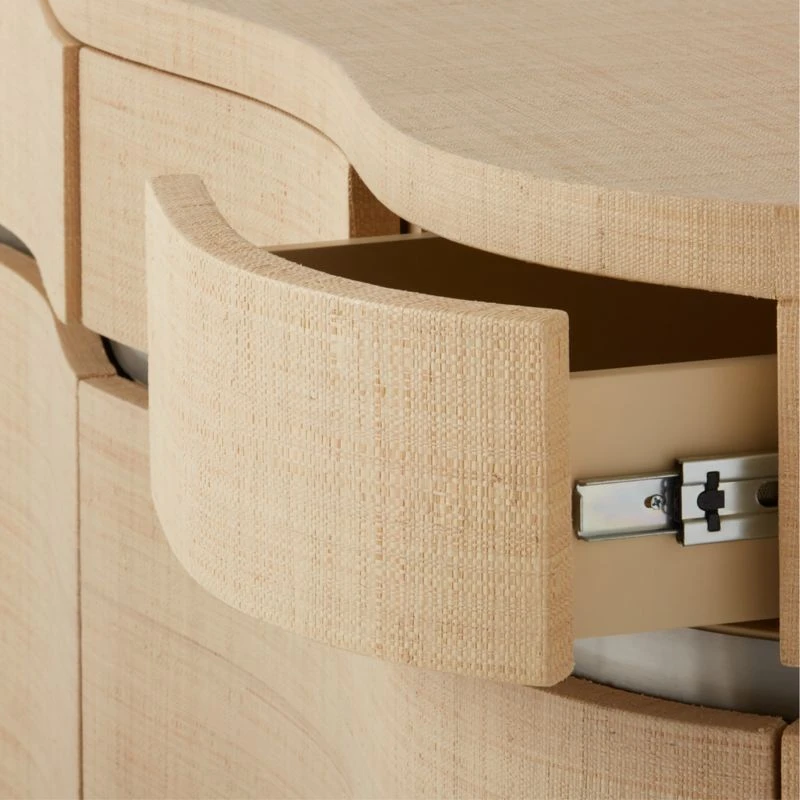 Milbrae Curved Grasscloth Credenza - Image 8