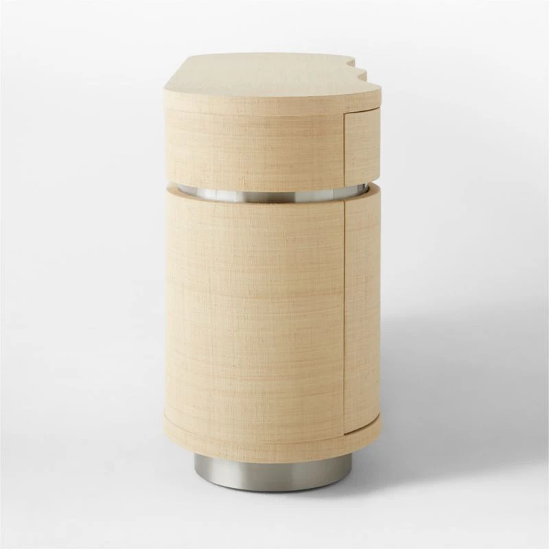 Milbrae Curved Grasscloth Credenza - Image 6