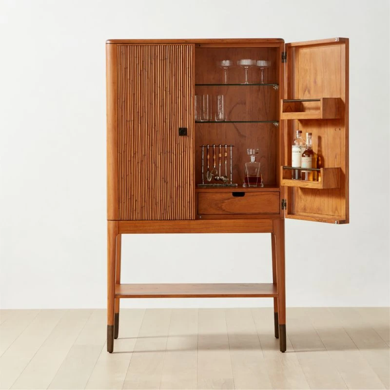 Montara Rattan Bar Cabinet Tall - Image 3