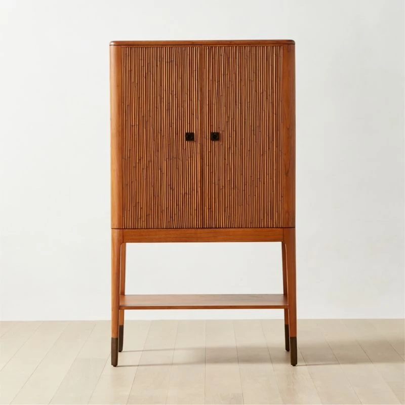 Montara Rattan Bar Cabinet Tall