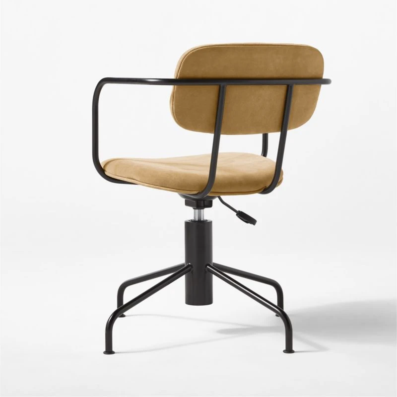 Nyle Suede Office Chair - Image 6