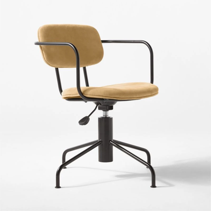 Nyle Suede Office Chair - Image 4