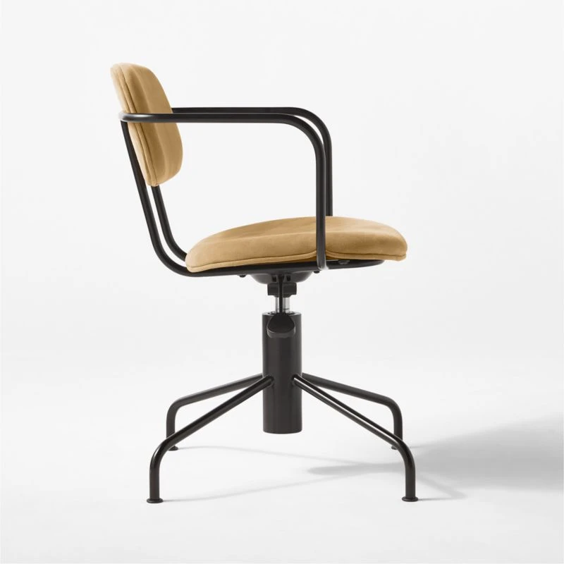 Nyle Suede Office Chair - Image 5
