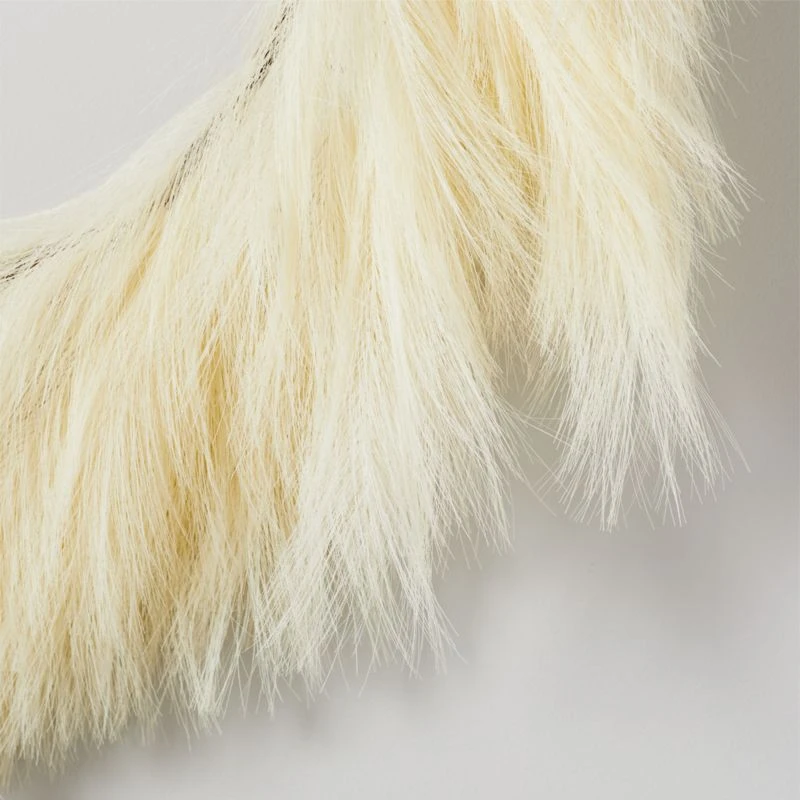 Faux Ivory Pampas Grass Wreath 36" - Image 2