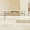 Pavilion Travertine Outdoor Dining Table Model 6141