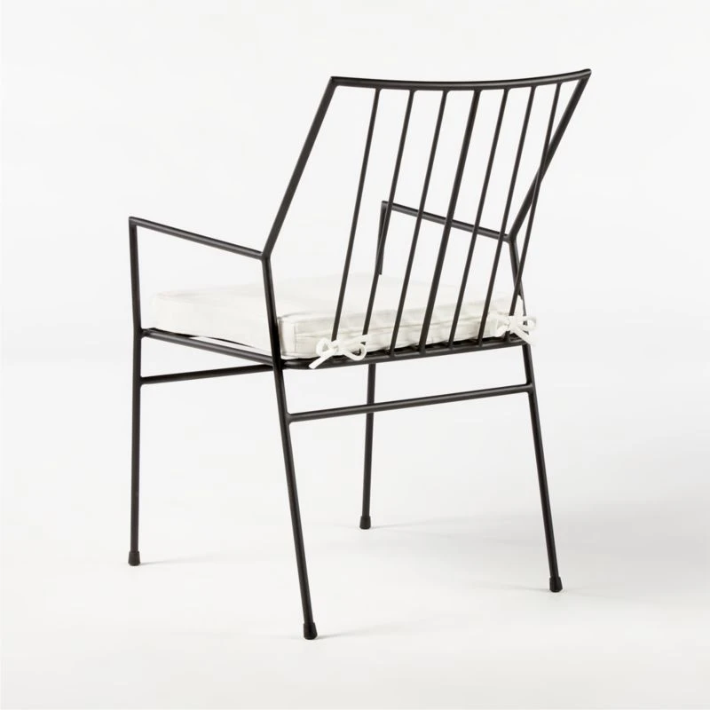 Pavilion Dining Armchair With Ivory Sunbrella ® Cushion Model 6470 Set Of 4 - Image 6