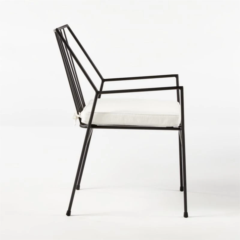 Pavilion Dining Armchair With Ivory Sunbrella ® Cushion Model 6470 Set Of 4 - Image 5