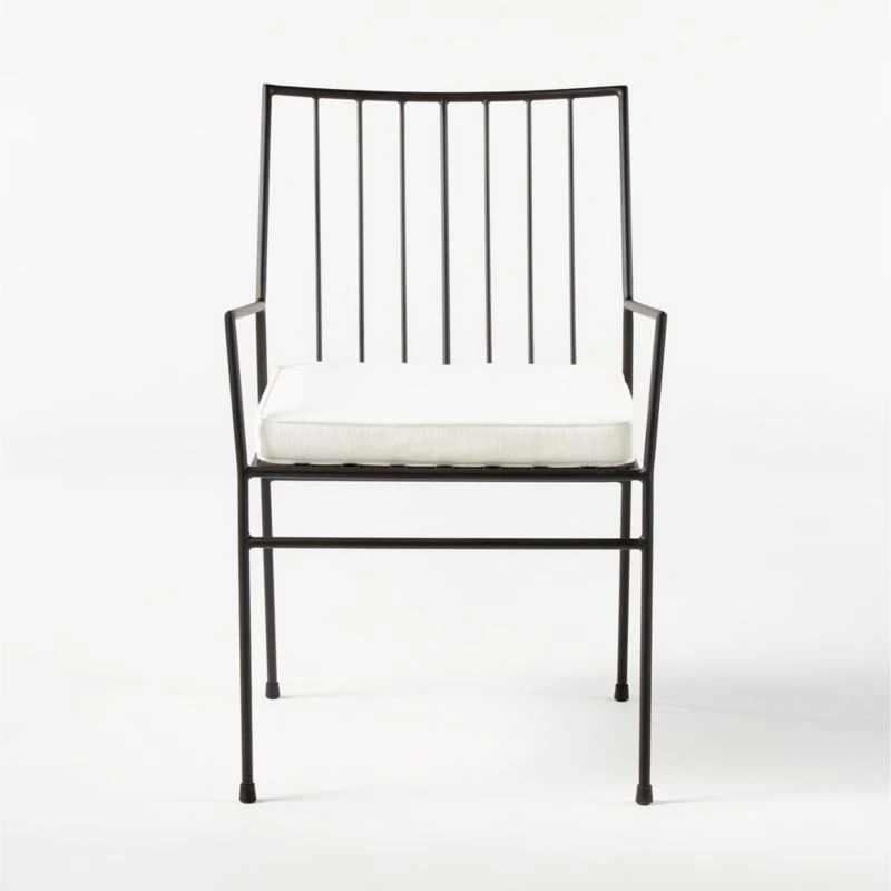 Pavilion Dining Armchair With Ivory Sunbrella ® Cushion Model 6470 Set Of 4 - Image 3