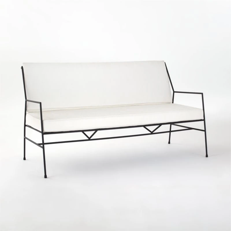 Pavilion Outdoor Sofa With Ivory Sunbrella ® Cushions Model 6490 - Image 3
