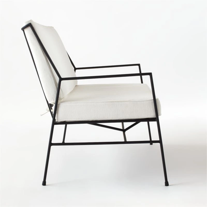 Pavilion Outdoor Sofa With Ivory Sunbrella ® Cushions Model 6490 - Image 4