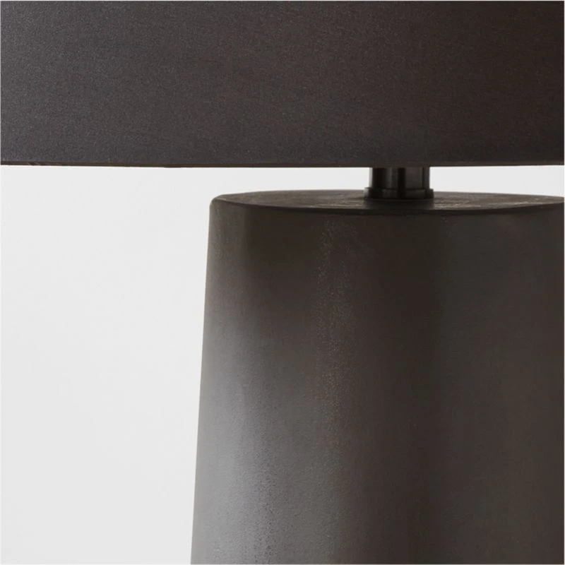Polar Black Cement Floor Lamp - Image 3