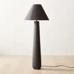 Polar Black Cement Floor Lamp