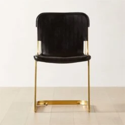 Rake Black Leather Chair