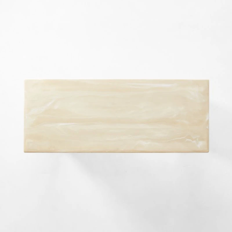 Remoli Swirled Cream Resin Desk - Image 9