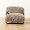 Ren Grey Sheepskin Accent Chair