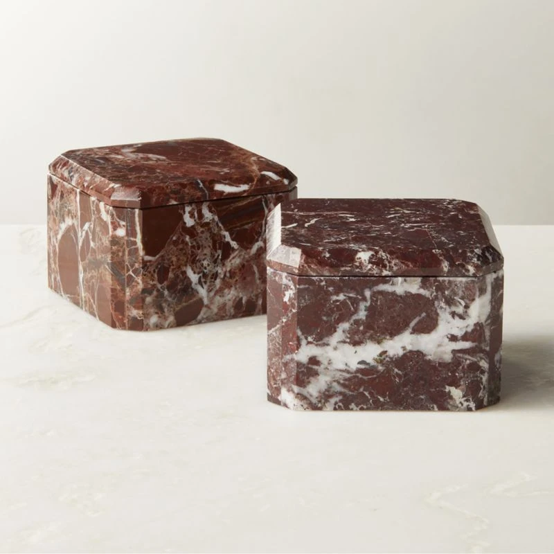 Rosa Levanto Emerald Cut Marble Box - Image 4