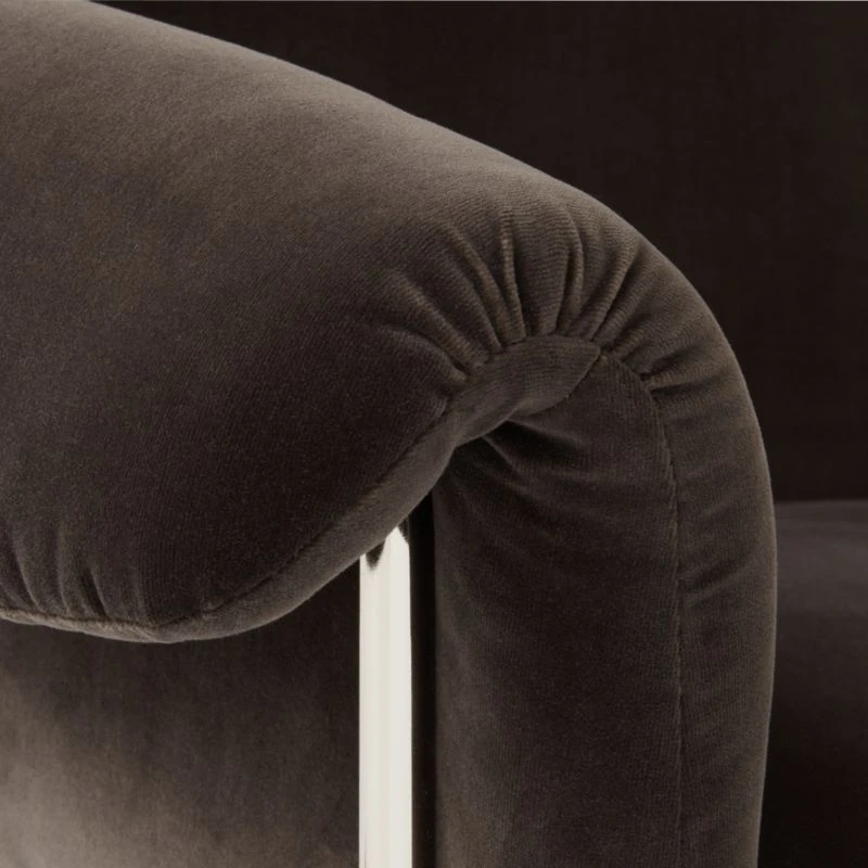 Saviti Black Velvet Office Chair - Image 6