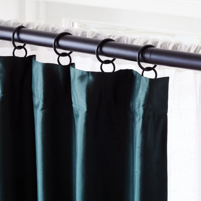 Seda Green Dupioni Silk Window Curtain Panel 48"x84" - Image 5