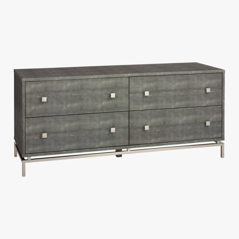 Shagreen Embossed Low Dresser - Image 3