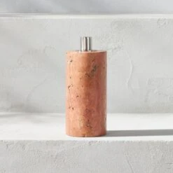 Somerset Red Travertine Oil Lamp Small