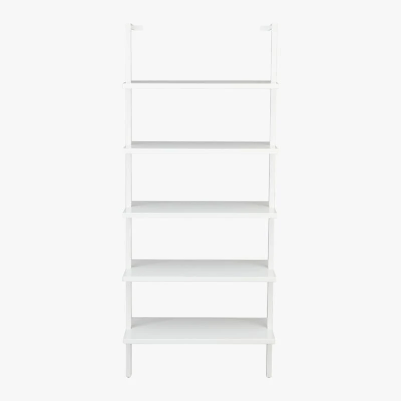 Stairway White Metal Wall Mount Bookshelf 72.5'' - Image 3