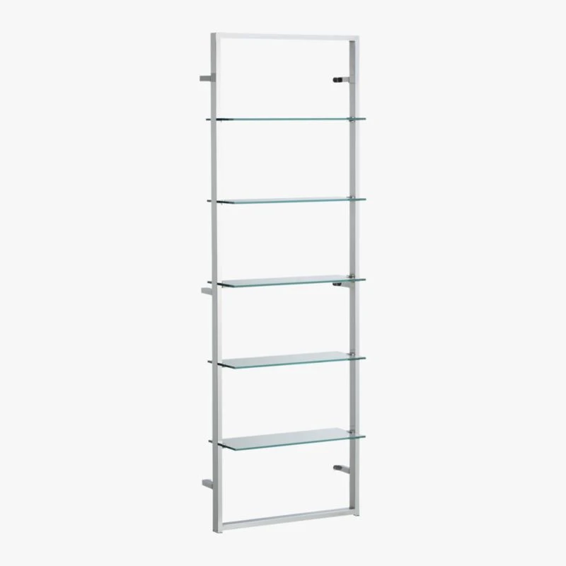 Tesso Chrome Metal Wall Mount Bookshelf - Image 6